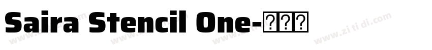 Saira Stencil One字体转换
